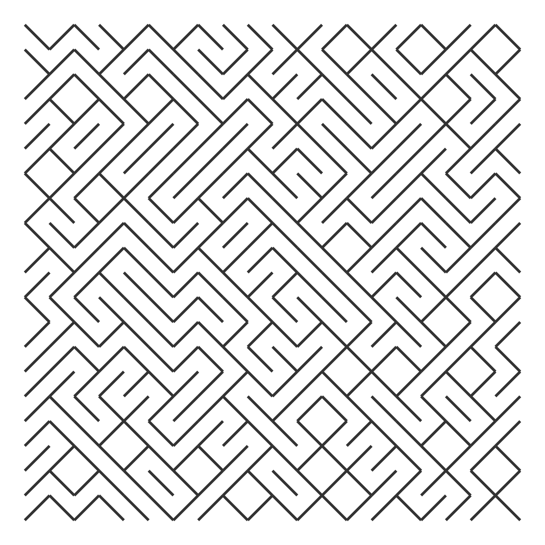 A maze with 50% flipping probability